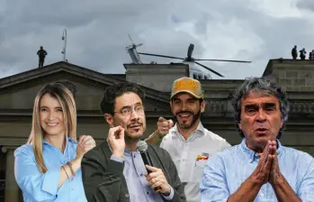 La encuesta GAD3 midió los posibles escenarios en segunda vuelta incluyendo a candidatos como Paloma Valencia, Iván Cepeda, Abelardo de la Espriella y Sergio Fajardo. Fotos: Colprensa y EL COLOMBIANO