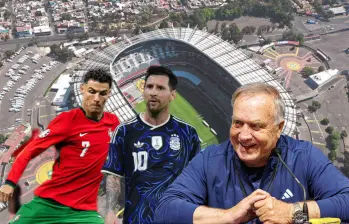 Cristiano Ronaldo, Lionel Messi, Dick Advocaat y el estadio Azteca pueden ser los protagonistas de las históricas marcas que se rompan en este mundial. Fotos: AFP y Getty Images