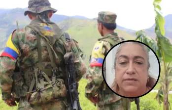 Sandra Mónica Herrera Gaviria, abogada de excombatientes de las Farc y colaboradora de la JEP, fue retenida ilegalmente por al menos cuarenta minutos. Foto: Redes sociales.