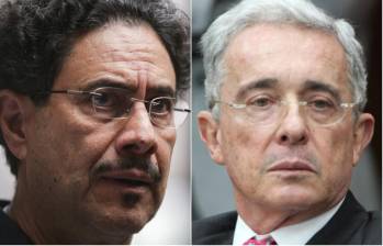 Este lunes se reanudó el juicio contra el expresidente Álvaro Uribe por los presuntos delitos de fraude procesal, soborno a testigos y soborno en actuación penal, donde Iván Cepeda, acreditado como víctima, compareció como testigo. FOTO: COLPRENSA Y ARCHIVO EL COLOMBIANO