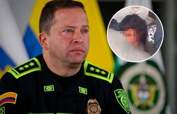 El director de la Policía, general Carlos Fernando Triana, también habló del celular del joven que disparó contra Miguel Uribe. FOTOS: Colprensa y captura de video 