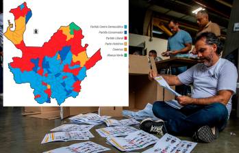  El Centro Democrático fue el partido más votado con 741.000 (32,5% de la participación), mientras el Pacto creció su votación en más de 166.000 votos y será la segunda fuerza. FOTO: EL COLOMBIANO