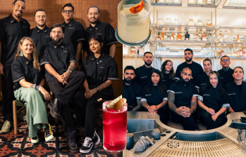 Los equipos de Carmen (izquierda) y Mamba Negra (derecha), los bares paisas que llegaron este año al top 50 de los mejores bares del mundo.