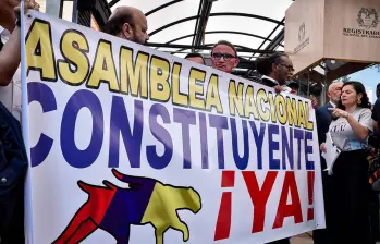 Instalaciones de la Registraduría Nacional del Estado Civil donde se llevó a cabo la inscripción del Comité Promotor de la Asamblea Constituyente. Foto: Colprensa