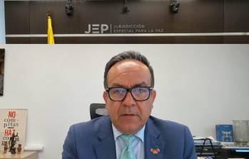 Harvey Suárez, secretario ejecutivo de la JEP habla de las recientes polémicas. Foto: captura de video