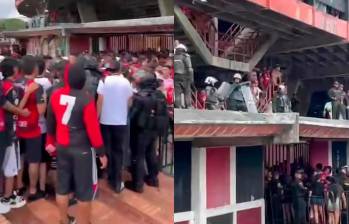Los hechos ocurrieron a las afueras del estadio General Santander de Cúcuta. Foto: captura de pantalla