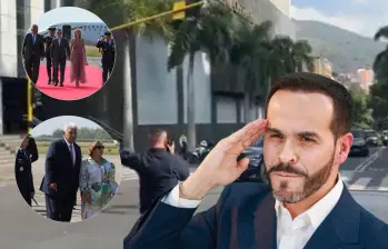 Abelardo de la Espriella llega al centro de Cali para reunirse con las delegaciones internacionales invitadas, cuya lista se está completando con la llegada de los presidentes de Ecuador y Panamá. Fotos: Captura video redes sociales, Alcaldía de Cali y Manuel Saldarriaga