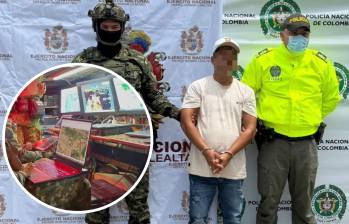 Alias Ñato fue capturado gracias a labores de inteligencia militar y al uso de drones suministrados por Estados Unidos. Foto: Séptima División del Ejército