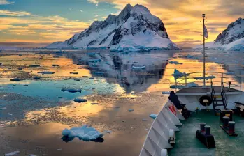 El hielo que cubre la Antártida es la mayor reserva de agua dulce del mundo. Foto cortesía.