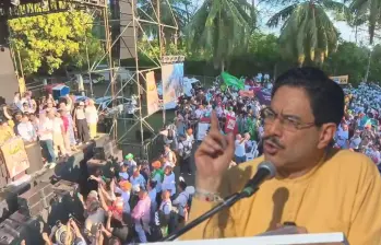 El evento se llevó a cabo en Córdoba. Los cuestionamientos surgieron de inmediato a través de redes sociales. Foto: Captura de video/ @IvanCepedaCast