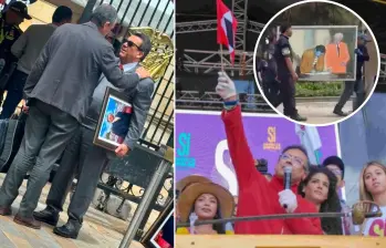 La espada de Bolívar ha sido un objeto al que el presidente Gustavo Petro hace alusión frecuentemente. Foto: Presidencia/Redes sociales