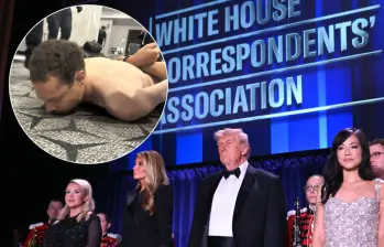 El capturado en la cena luego de que Donald Trump fuera evacuado fue identificado como Cole Allen. Fotos: AFP y Truth Social