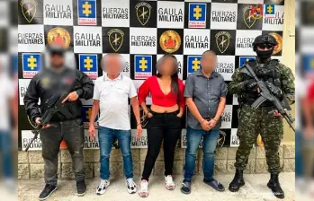 Los capturados deberán responder por secuestro extorsivo agravado. FOTO: CORTESÍA