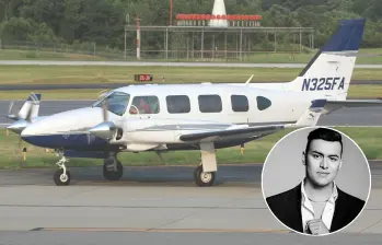 Yeison Jiménez iba en una avioneta Piper Navajo, de matrícula N325FA, al momento del accidente.FOTO: Flickr – Wikimoons