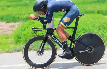 Walter Vargas, el mejor contrarrelojero, hasta ahora, en la historia de América. FOTO CORTESÍA FEDECICLISMO