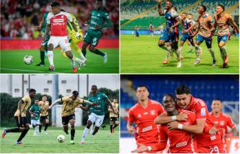 Santa Fe, Alianza, Águilas y América aún tienen posibilidades de avanzar a los cuadrangulares semifinales. Foto: Colprensa y redes @alianzafc.official