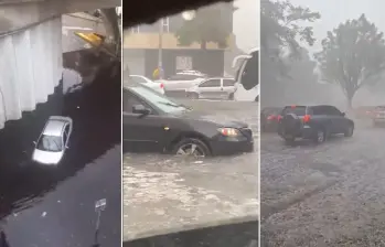 Fuertes lluvias en Bogotá generaron inundaciones y colapso de la movilidad en varios puntos de la ciudad. FOTOS: Capturas de videos 
