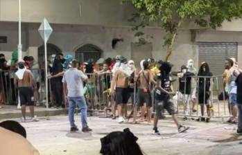 Varios presos generaron caos a las afueras de una cárcel en Santa Marta. Foto: redes sociales