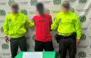 Alias Gafas fue detenido por la Policía en Pereira. FOTO: Cortesía Policía