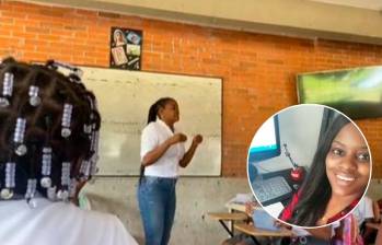 La profe Irlenys comparte en sus redes sociales sus metodologías en el aula de clase. FOTO Cortesía