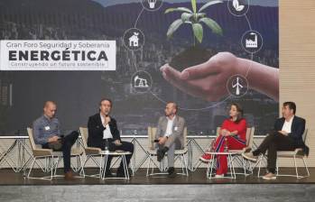 El gran foro ‘Seguridad y Soberanía Energética’, se celebró desde el auditorio de la Cámara de Comercio Medellín para Antioquia. Foto: EL COLOMBIANO