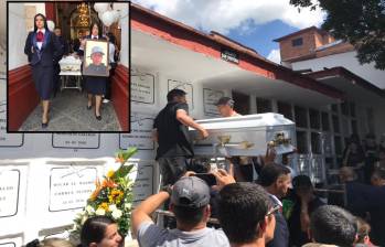 El sepelio tuvo lugar en el corregimiento de San Cristóbal. FOTO: Laura Rosa Jiménez Valencia