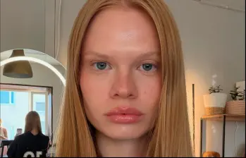 Anastasia Krostomitina, modelo de Rusia con un increíble pareciod a Erling Haaland. FOTO: Instagram nas_kos