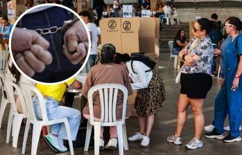 La Fiscalía reportó las primeras detenciones por delitos electorales, la incautación de una millonaria suma de dinero en efectivo y el arresto de más de 30 personas que tenían cuentas pendientes con la justicia. FOTO: Manuel Saldarriaga y Colprensa