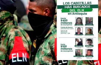 Los 8 cabecillas buscados tendrían delitos como homicidio, rebelión, concierto para delinquir y extorsión. FOTOS: Gobernación de Antioquia y Colprensa