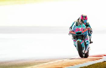 David Alonso en los libres en el circuito de Motegi, Japón. FOTO: X AsparTeam