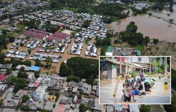 Algunas familias han tenido que ser reubicadas por las inundaciones en Yondó. FOTO: ALCALDÍA DE YONDÓ