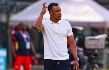 El entrenador antioqueño Amaranto Perea llegó a Independiente Medellín después de ser asistente de Néstor Lorenzo en el Mundial de Norteamérica. Foto: Manuel Saldarriaga