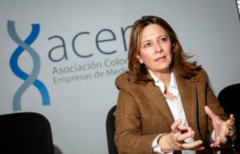 Ana María Vesga, presidente de Acemi, gremio de las EPS del régimen contributivo. FOTO COLPRENSA