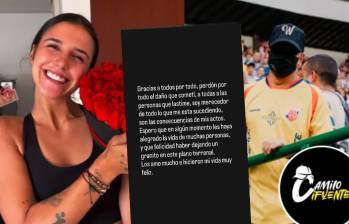 Camilo Cifuentes publicó un mensaje en redes sociales en medio de la polémica por su supuesta infidelidad. FOTO: Redes sociales. 