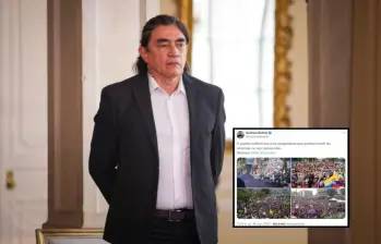 Gustavo Bolívar usó imágenes sobre movilizaciones de años atrás para inflar apoyo a las marchas convocadas por Petro. Fotos: Colprensa y @GustavoBolivar