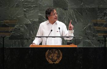 En su última intervención ante las Naciones Unidas, Gustavo Petro criticó a Trump, a Netanyahu y la política antidrogas de Estados Unidos. Foto: Colprensa