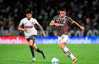 Fluminense quedó eliminado de la Copa Sudamericana, tras empatar en casa 1-1 con Lanús, que venía con la ventaja del 1-0 logrado en Argentina. FOTO TOMADA X@Sudamericana