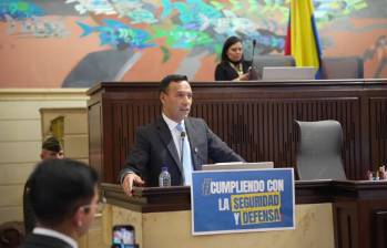 Moción de censura al ministro Pedro Sánchez en la plenaria de la Cámara. FOTO: COLPRENSA