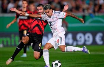 Luis Díaz suma 11 goles en los 17 partidos que ha disputado con el Bayern Munich de Alemania. Le faltan seis tantos para igualar su mejor producción goleadora, que fue la temporada pasada con Liverpool (marcó 17 tantos). Foto: AFP.