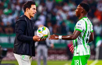 Diego Arias fue confirmado como entrenador de Atlético Nacional hasta diciembre. FOTO MANUEL SALDARRIAGA
