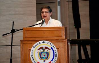 El magistrado Jorge Ibáñez presidente de la Corte Constitucional. FOTO: Cortesía
