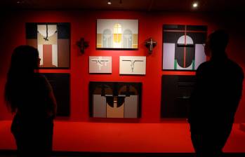 La exposición reúne 27 obras, pero también entrevistas a Jaime y a sus estudiantes donde se puede conocer su trabajo con mayor profundidad. Foto Manuel Saldarriaga.