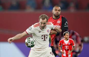 Luis Díaz buscará anotarle al Leverkusen por primera vez con la camiseta del Bayern Múnich. Foto: GETTY. 