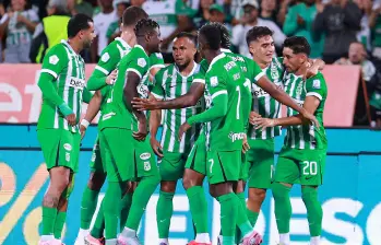 Atlético Nacional es uno de los equipos que muestra un gran rendimiento en el actual torneo. Con Diego Arias, sus jugadores han encontrado equilibrio. Foto Manuel Saldarriaga Quintero.