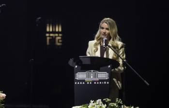 La primera dama de la Nación, Ana Lucía Pineda, dio la fecha en la que dará a conocer un informe de rendición de cuentas sobre las donaciones recogidas a través de la Fundación Colombia Luz y Sonrisas para atender a damnificados por el terremoto. Foto: Colprensa