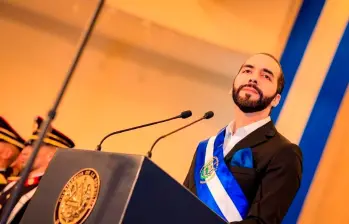 El presidente Nayib Bukele logró reelegirse en 2024 tras una reforma constitucional que lo avaló. FOTO COLPRENSA
