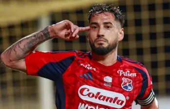 Francisco Fydriszewski, delantero del DIM que ha sido el goleador del equipo y uno de los más destacados en los últimos torneos. FOTO MANUEL SALDARRIAGA 