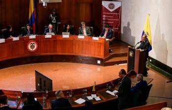 Recientemente el presidente Gustavo Petro estuvo en la Corte en una audiencia sobre la declaratoria de emergencia económica, social y ecológica en la Guajira. FOTO COLPRENSA