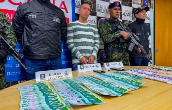 Chorizo tenía $11 millones en su poder al momento de la captura. FOTO: CORTESÍA