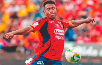 El atacante Léider Berrío ha marcado gol en los últimos partidos del Medellín contra el Deportes Tolima. Foto: Juan Antonio Sánchez